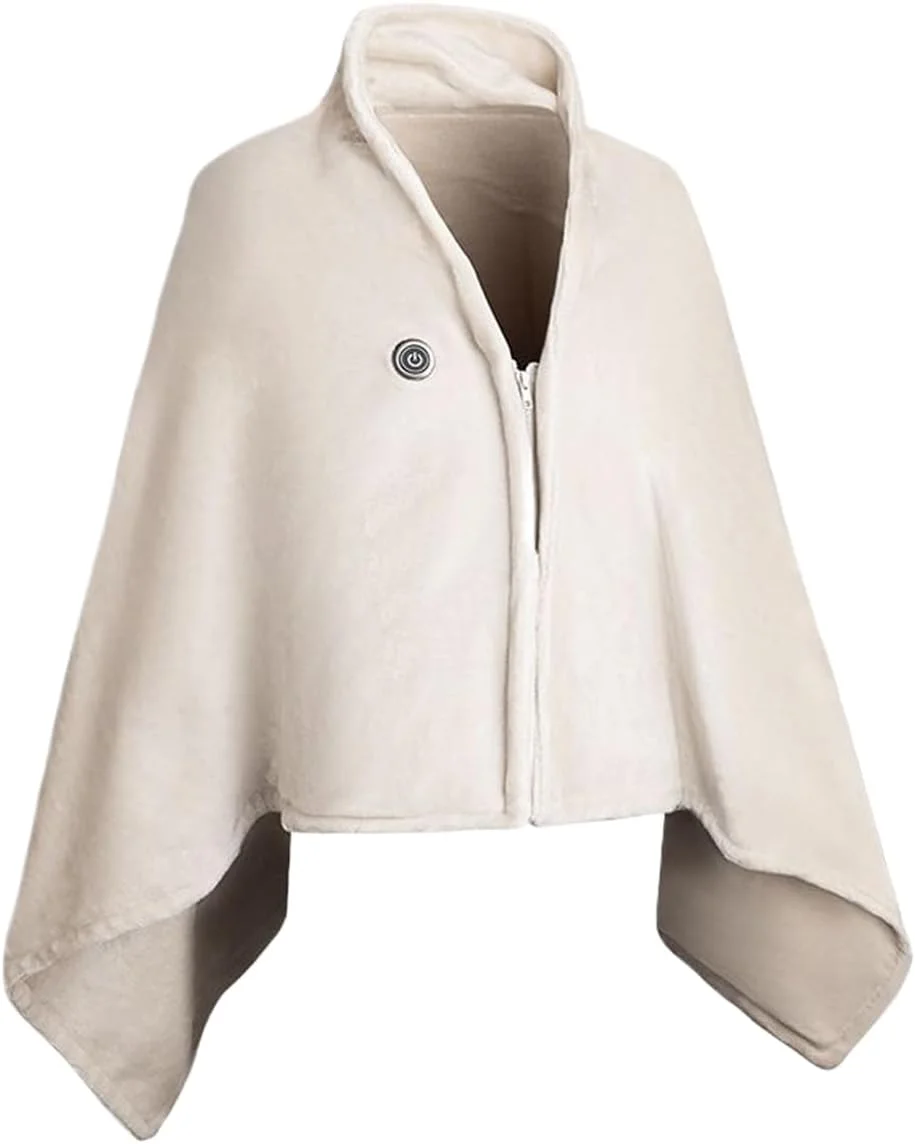 شال گرمایشی قابل حمل، شال الکتریکی شارژی USB، پتو گرمایشی الکتریکی، مناسب برای خانه، مدرسه، دوچرخه سواری، مسافرت، کمپینگ، پیک نیک، زمستان سرد، فضای باز، پاییز، استادیوم و پارک