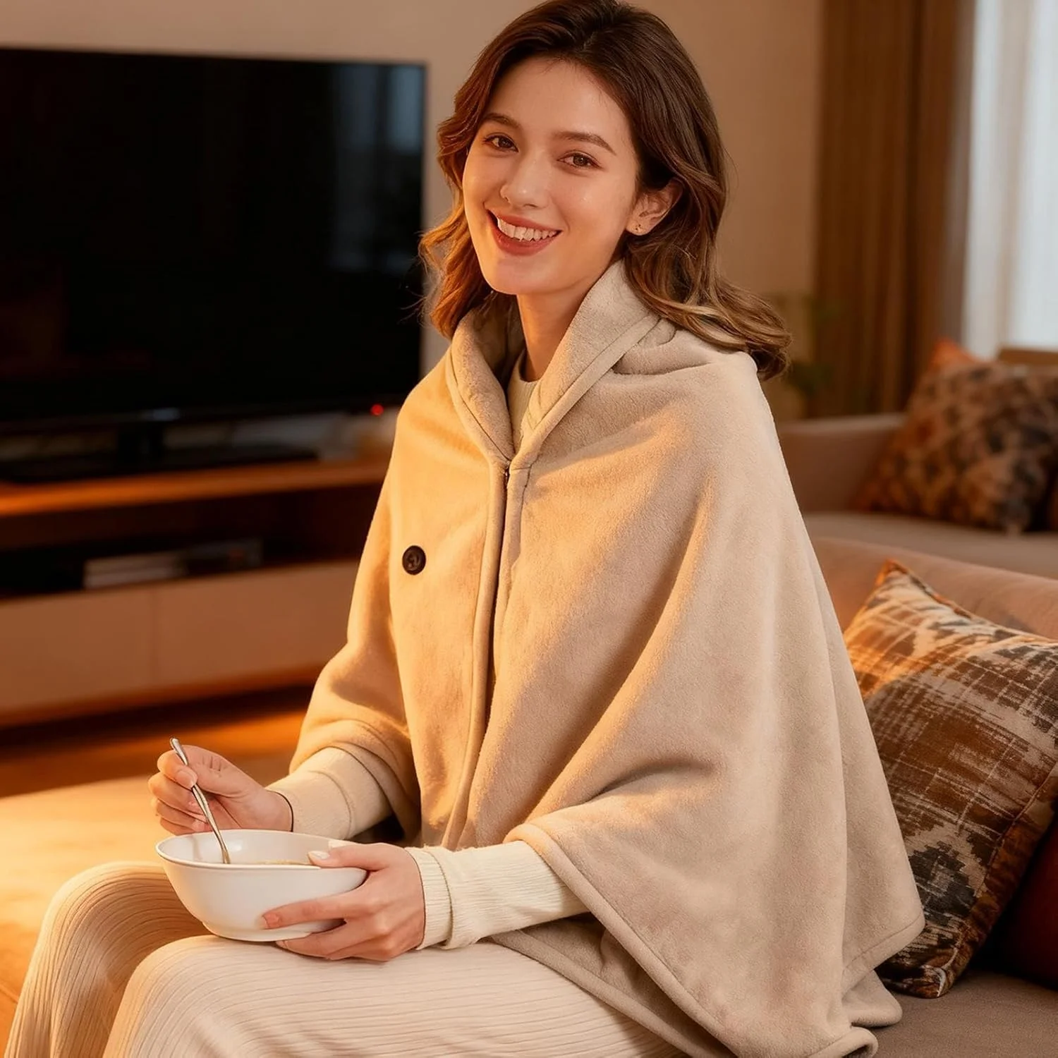 شال گرمایشی قابل حمل، شال الکتریکی شارژی USB، پتو گرمایشی الکتریکی، مناسب برای خانه، مدرسه، دوچرخه سواری، مسافرت، کمپینگ، پیک نیک، زمستان سرد، فضای باز، پاییز، استادیوم و پارک شال گرمایشی قابل حمل، شال الکتریکی شارژی USB، پتو گرمایشی الکتریکی، مناسب برای خانه، مدرسه، دوچرخه سواری، مسافرت، کمپینگ، پیک نیک، زمستان سرد، فضای باز، پاییز، استادیوم و پارک