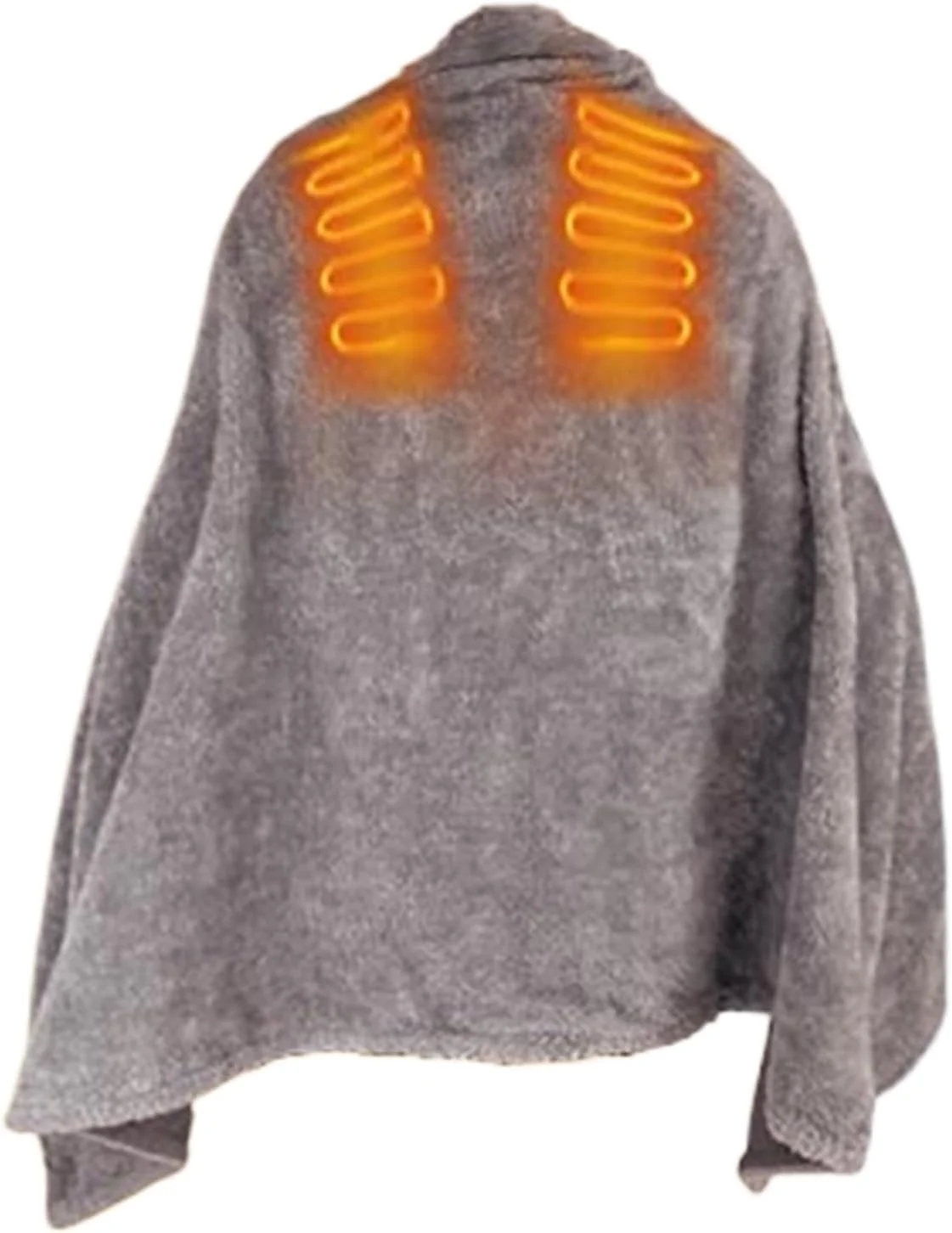 شال گرمایشی، پتوی راحتی، شال برقی USB، مناسب بزرگسالان، بانوان، تخت، کمپینگ زمستانی، دفتر، مسافرت، پشتیبانی از گردن، کمر و شانه