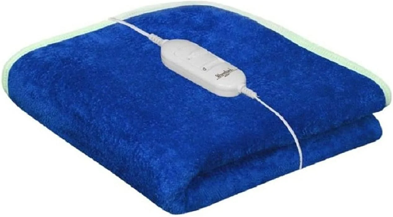 گرم‌کن برقی تخت یک‌نفره پلی‌استر آرکوا هوم - پتو برقی - (30 در 60 اینچ، آبی)