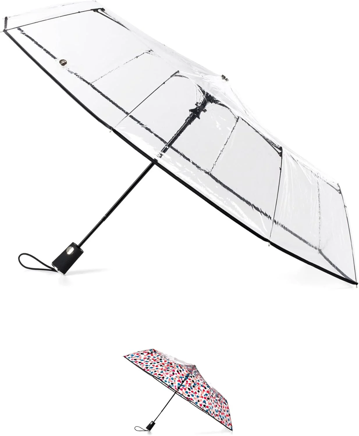 چتر تاشو اتوماتیک با پوشش شفاف