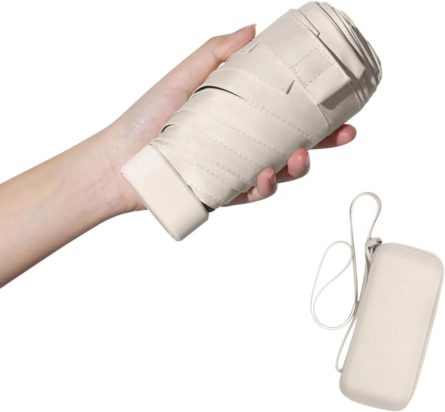 چتر محافظت در برابر آفتاب THMINS، UPF 50+، محافظت 99% در برابر اشعه ماوراء بنفش، چتر آفتابی تاشو دو منظوره زنانه برای آفتاب و باران...