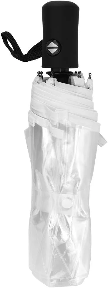 چتر شفاف، چتر بارانی با طراحی قابل حمل، چتر اتوماتیک برای مردان، زنان، نوجوانان و کودکان برای فعالیت های فضای باز