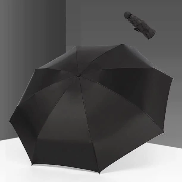 چتر جمع و جور برای محافظت در برابر باران و آفتاب - چتر مسافرتی تاشو 8 پره ضد باد برای آفتاب و باران، چتر محافظت از همه نوع آب و هوا، مناسب برای کودکان و بزرگسالان