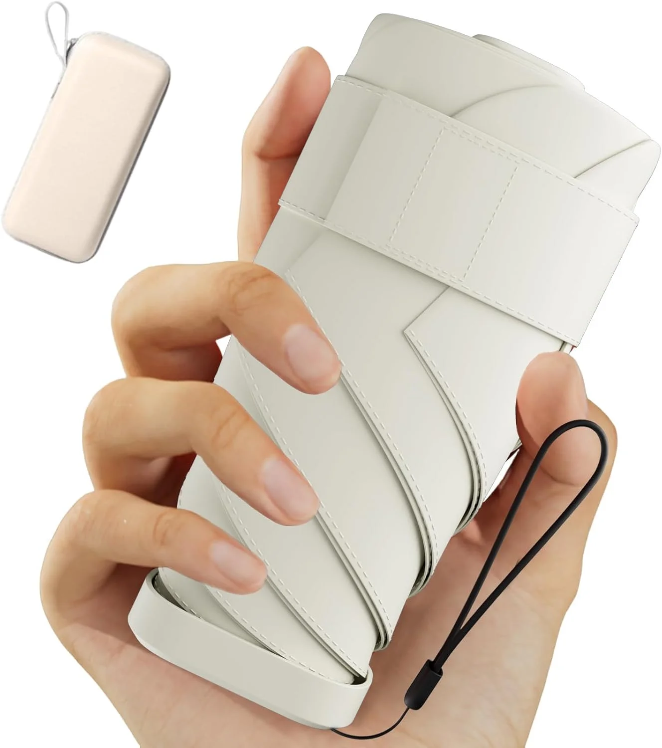 چتر کوچک محافظت در برابر آفتاب - محافظت در برابر اشعه ماوراء بنفش UPF 50+، طراحی کوچک، جمع و جور و سبک وزن، مناسب برای قرار دادن در جیب یا کیف، چتر مسافرتی برای بزرگسالان و کودکان