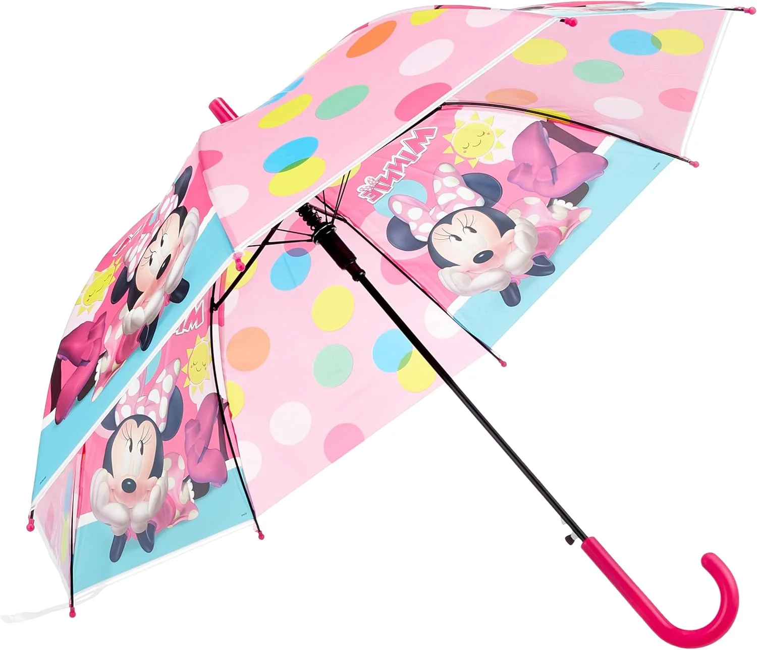 چتر مینی موس سرزمین کودک، یک اکسسوری لذت‌بخش است که شادی را به روزهای بارانی می‌آورد. این چتر با طراحی جذاب مینی موس، مطمئناً کودکان را به لبخند می‌آورد و باعث می‌شود که منتظر باران باشند. ساختار سبک وزن آن به کودکان اجازه می‌دهد تا به راحتی آن را حمل کنند و ضمن خشک نگه داشتن آنها، استقلال را ترویج می‌کند. ویژگی باز شدن خودکار، استقرار سریع را تضمین می‌کند و آن را برای باران‌های غیرمنتظره عالی می‌کند. اندازه آن برای دست‌های کوچک ایده‌آل است و پوشش کافی را بدون دست و پا گیر بودن فراهم می‌کند. ساختار بادوام برای مقاومت در برابر باد و باران ساخته شده است و از محافظت قابل اعتماد در طول آب و هوای نامساعد اطمینان می‌دهد. رنگ‌های روشن و گرافیک‌های جذاب کودکان را تشویق می‌کنند تا با هیجان روزهای بارانی را در آغوش بگیرند. طراحی جمع و جور به راحتی در کوله پشتی قرار می‌گیرد و آن را به انتخابی کاربردی برای مدرسه یا گردش تبدیل می‌کند. علاوه بر این، این چتر دارای نوک‌های گرد ایمن برای محافظت بیشتر است و به والدین آرامش خاطر می‌دهد. با چتر مینی موس سرزمین کودک، کودکان می‌توانند با استایل و اعتماد به نفس وارد باران شوند.