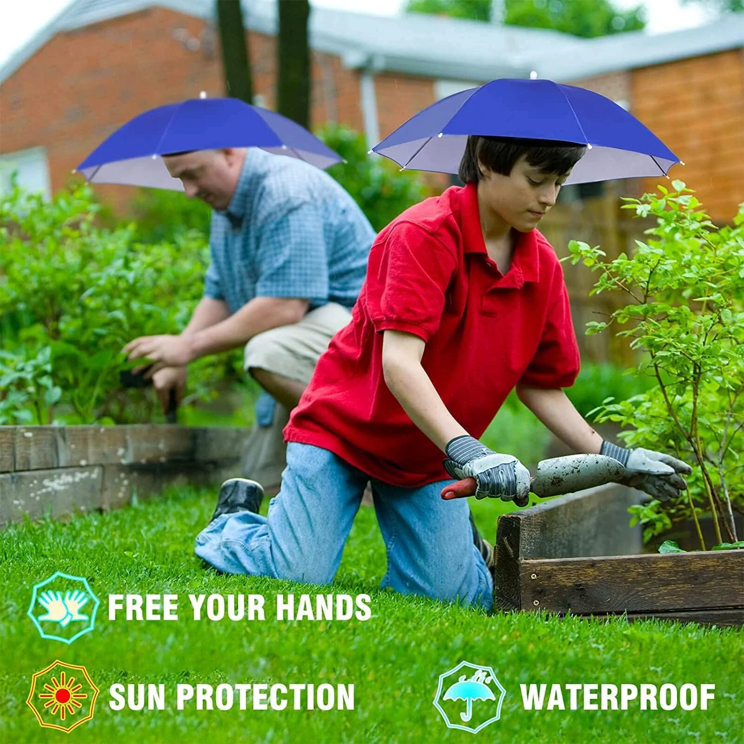 کلاه چتری Massmal، کلاه های چتری تاشو محافظ آفتاب/باران، کلاه های ضد آب نصب شده روی سر، کلاه های چتری ماهیگیری قابل حمل، کلاه، بدون دست، کلاه های آفتابی باغبانی سایه بان در فضای باز کلاه چتری Massmal، کلاه های چتری تاشو محافظ آفتاب/باران، کلاه های ضد آب نصب شده روی سر، کلاه های چتری ماهیگیری قابل حمل، کلاه، بدون دست، کلاه های آفتابی باغبانی سایه بان در فضای باز