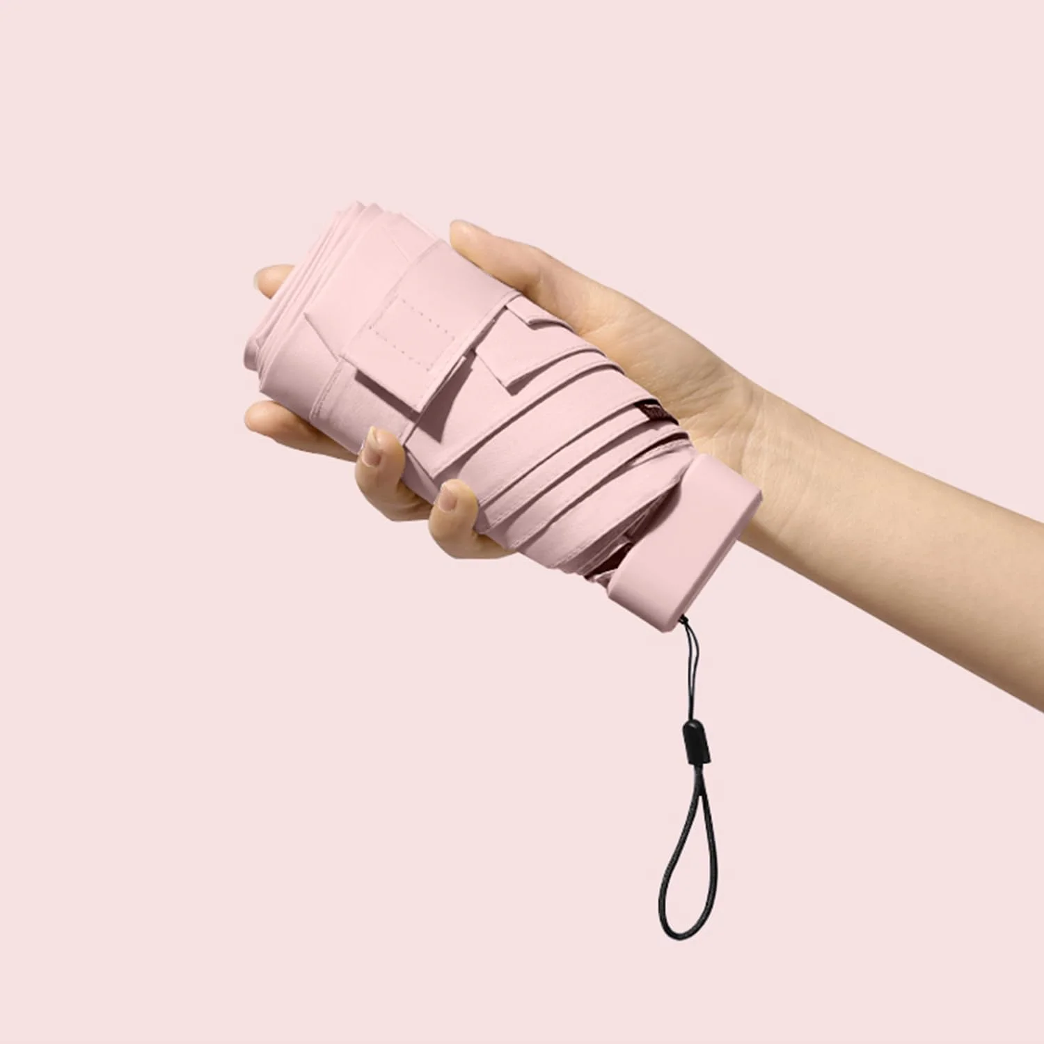 چتر مسافرتی فشرده و ضد باد - طراحی تاشو باریک و قابل حمل با شش پره بادوام برای ماجراجویی در فضای باز