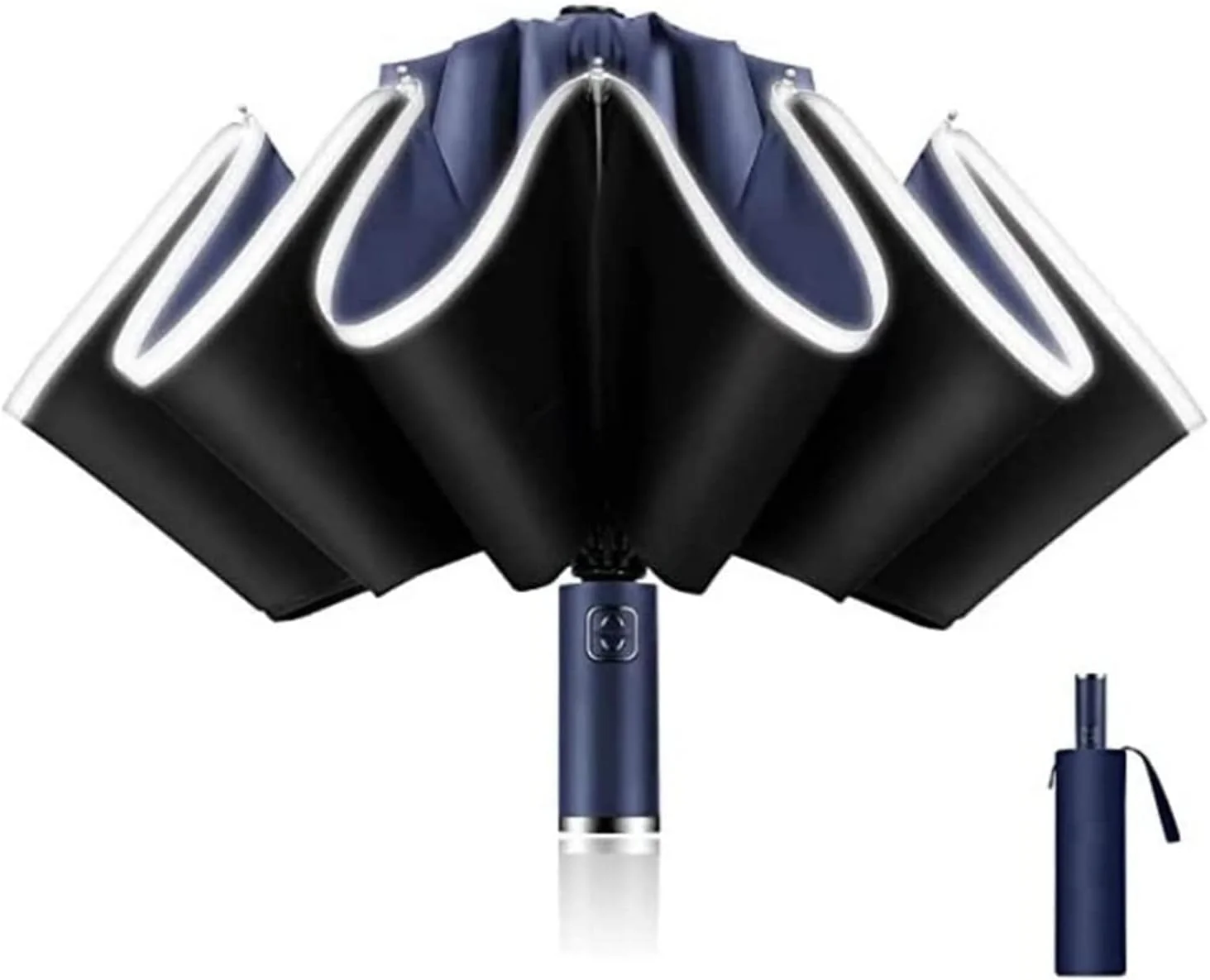 چتر ضد آفتاب ایوینر، جمع و جور، ضد باد، معکوس، مناسب باران، تاشو اتوماتیک، مسافرتی، قابل حمل برای زنان و مردان، باز و بسته شدن خودکار