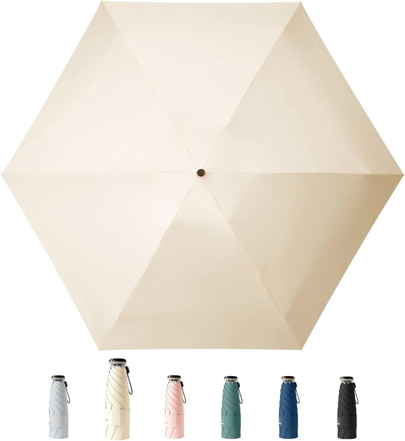 چتر دو منظوره آفتاب و باران، چتر تاشو کوچک برای محافظت در برابر آفتاب، چتر مسافرتی کوچک برای محافظت در برابر اشعه ماوراء بنفش، لوازم ضروری سفر