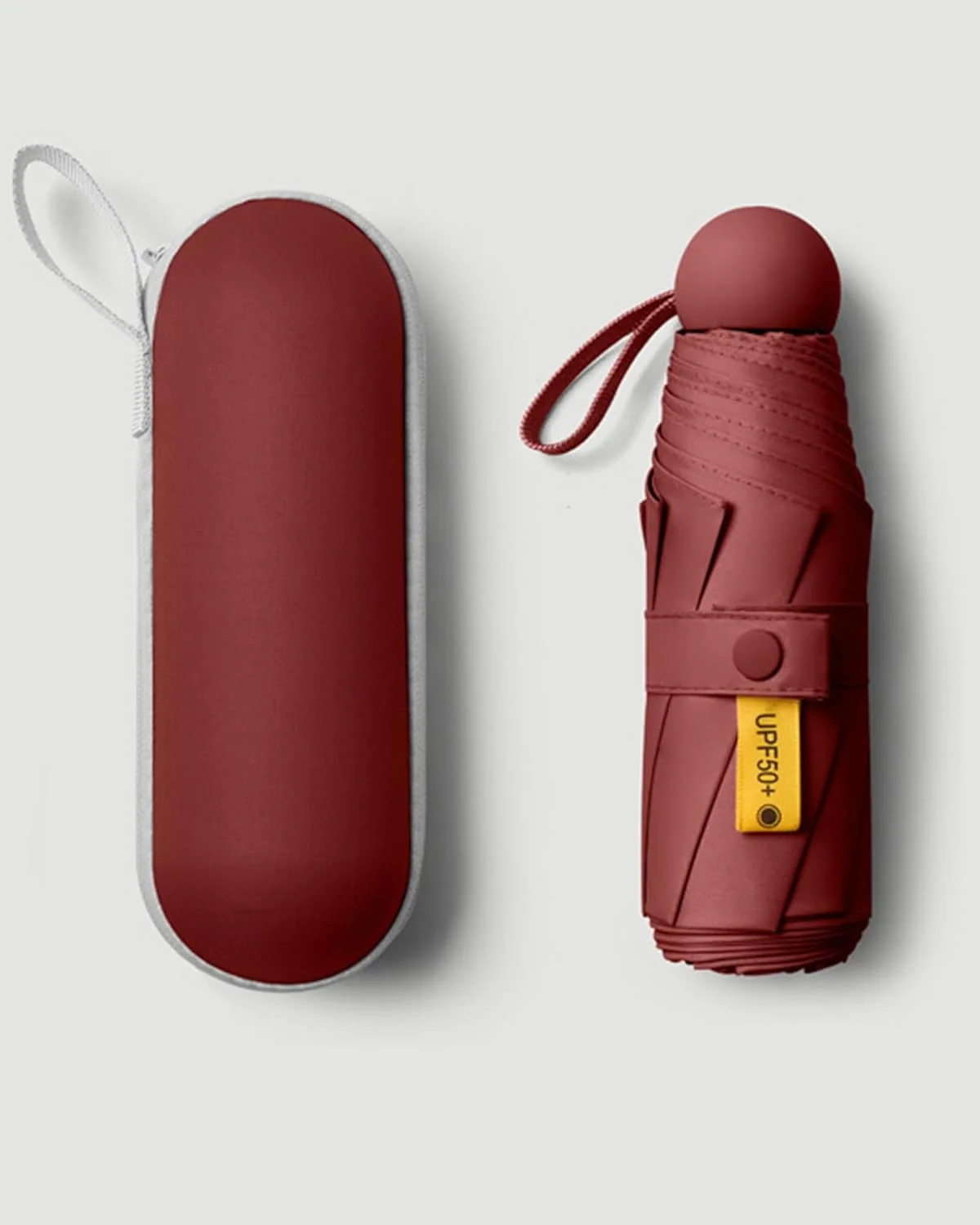 چتر مسافرتی جمع و جور - تاشو 7.5 اینچی، سایز جیبی سبک وزن با کیف