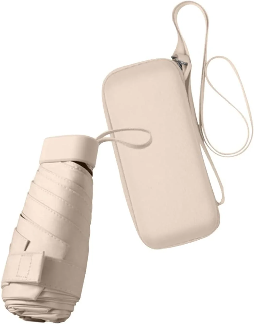 چتر مسافرتی کوچک بولیوی، چتر آفتابی تخت و جمع و جور کوچک، چتر مینی قابل حمل 6 پره، چتر مسافرتی تاشو مینی با کیف دستی، چترهای محافظت در برابر اشعه ماوراء بنفش برای زنان و مردان