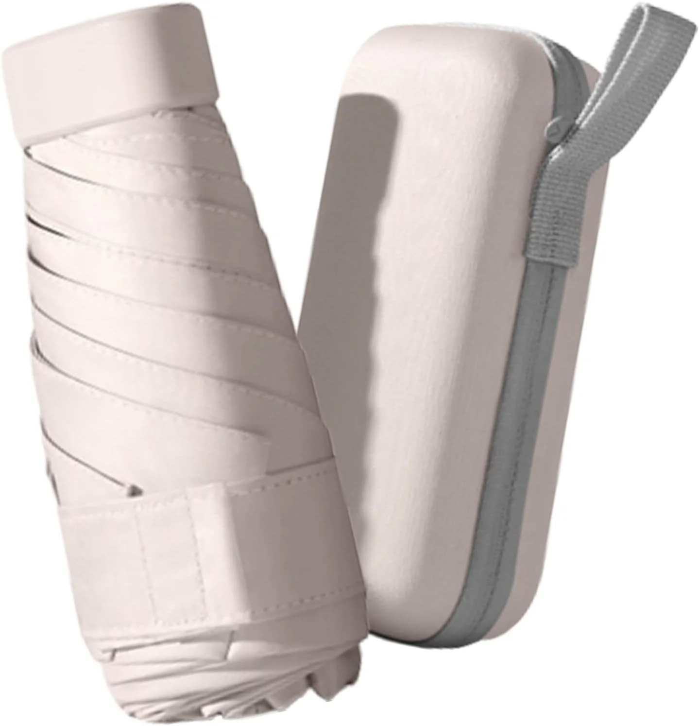 چتر تاشو ALMEKAQUZ، چتر مسافرتی آفتابی و بارانی برای پیاده روی با کیف، چتر جمع و جور UV برای آفتاب و باران، چتر ضد باد محافظ UV برای زنان و مردان