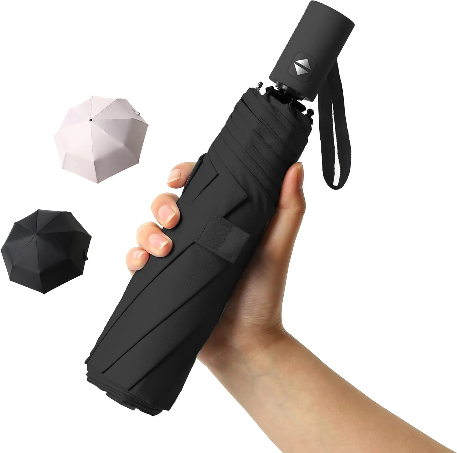 چتر محافظت در برابر آفتاب، چتر تاشو اتوماتیک و جمع و جور، چتر مسافرتی سبک وزن و قابل حمل 16 پره، چتر جیبی ضد آفتاب و باران با محافظت UV برای کودکان، دختران، پسران و زنان