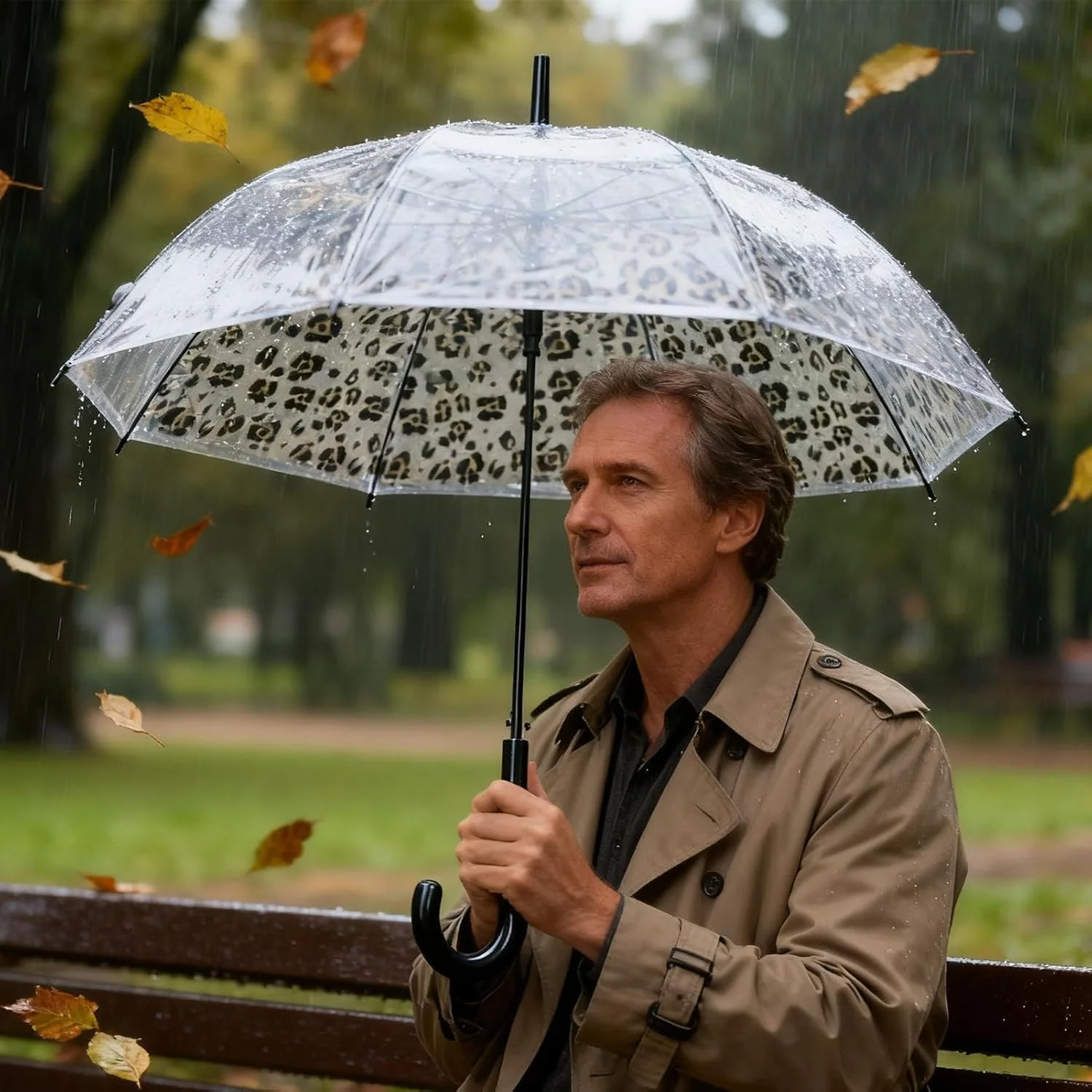 چتر مسافرتی | چتر شفاف و شیک با پوشش حبابی، باز شدن خودکار، ضد باران، مناسب بزرگسالان، کودکان، پسران، دختران، مردان و زنان برای پیاده روی، عروسی، جشن و مسافرت