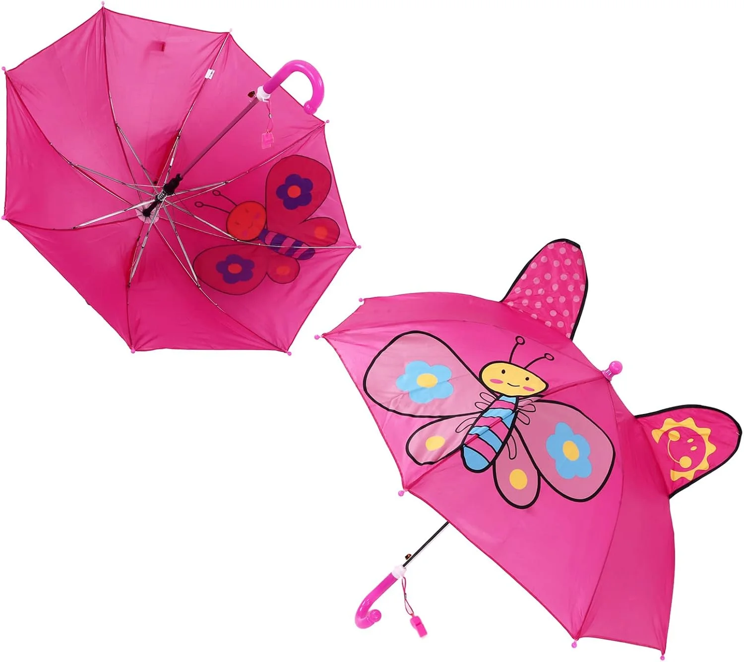 چتر باران، چتر سبک وزن با کاربرد گسترده برای کودکان، مناسب فضای باز و مسافرت (رز قرمز)