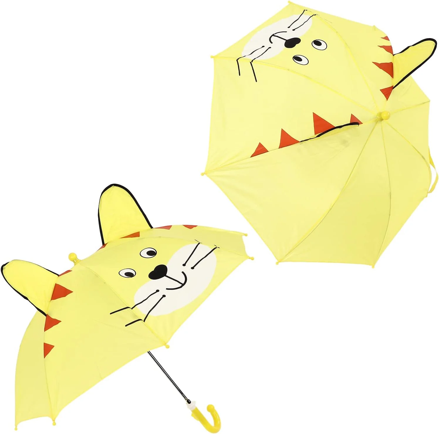 چتر باران، چتر سبک وزن و بسیار بادوام کودکانه با کاربرد گسترده برای فضای باز و مسافرت (زرد)