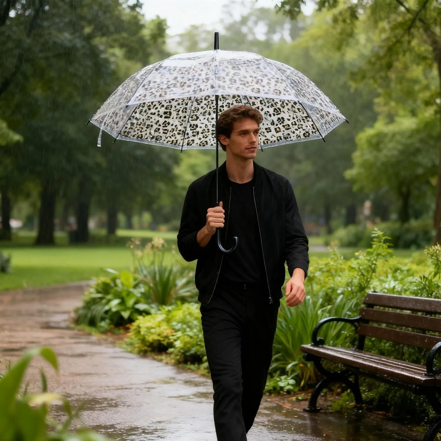 چتر مسافرتی - سایبان گنبدی حبابی، چتر شفاف | برای مردان زنان پسران دختران کودکان پیاده روی مسافرت در فضای باز عروسی جشن