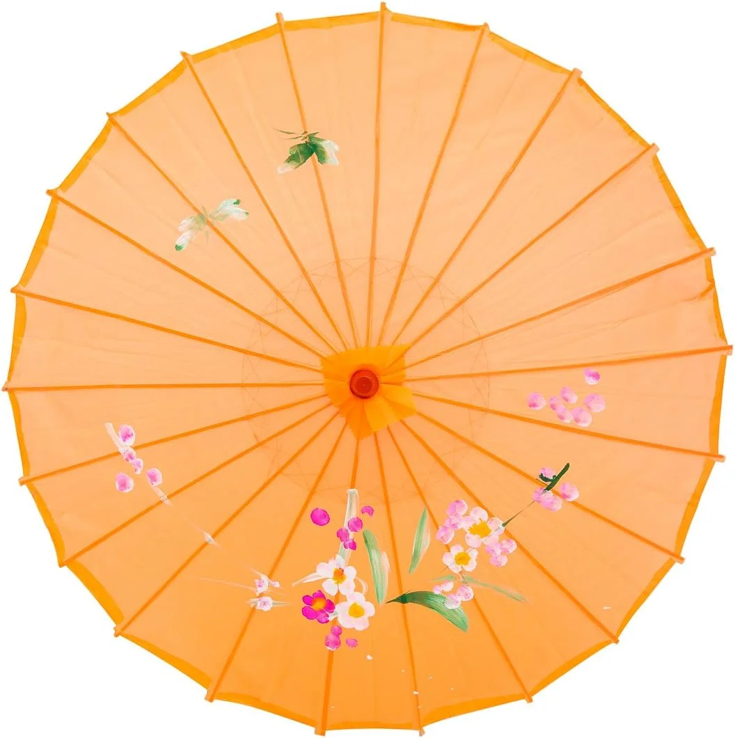 چتر آفتابی ژاپنی/چینی سایز کودکانه ۲۲ اینچی برای مهمانی‌های عروسی، عکاسی، لباس‌های نمایشی، نقش‌آفرینی، دکوراسیون و سایر رویدادها