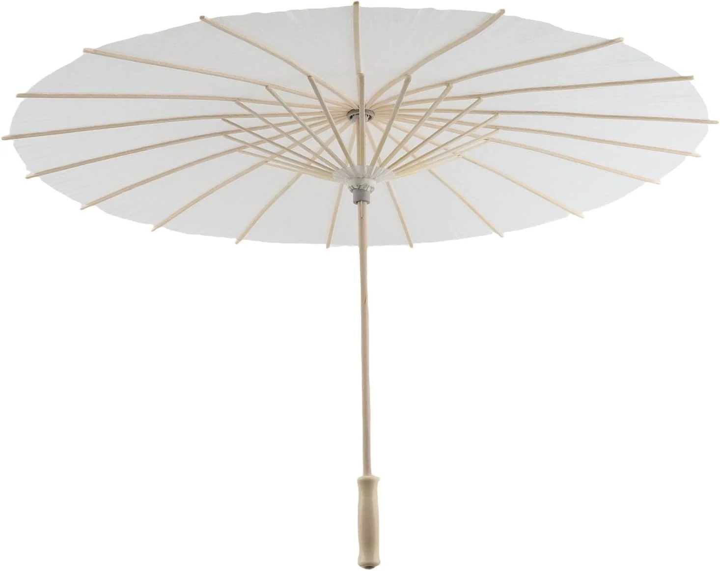 چتر کاغذی سفید شیک TOPINCN، مناسب برای فعالیت های مدرسه و والدین و کودک با ظاهری قدیمی