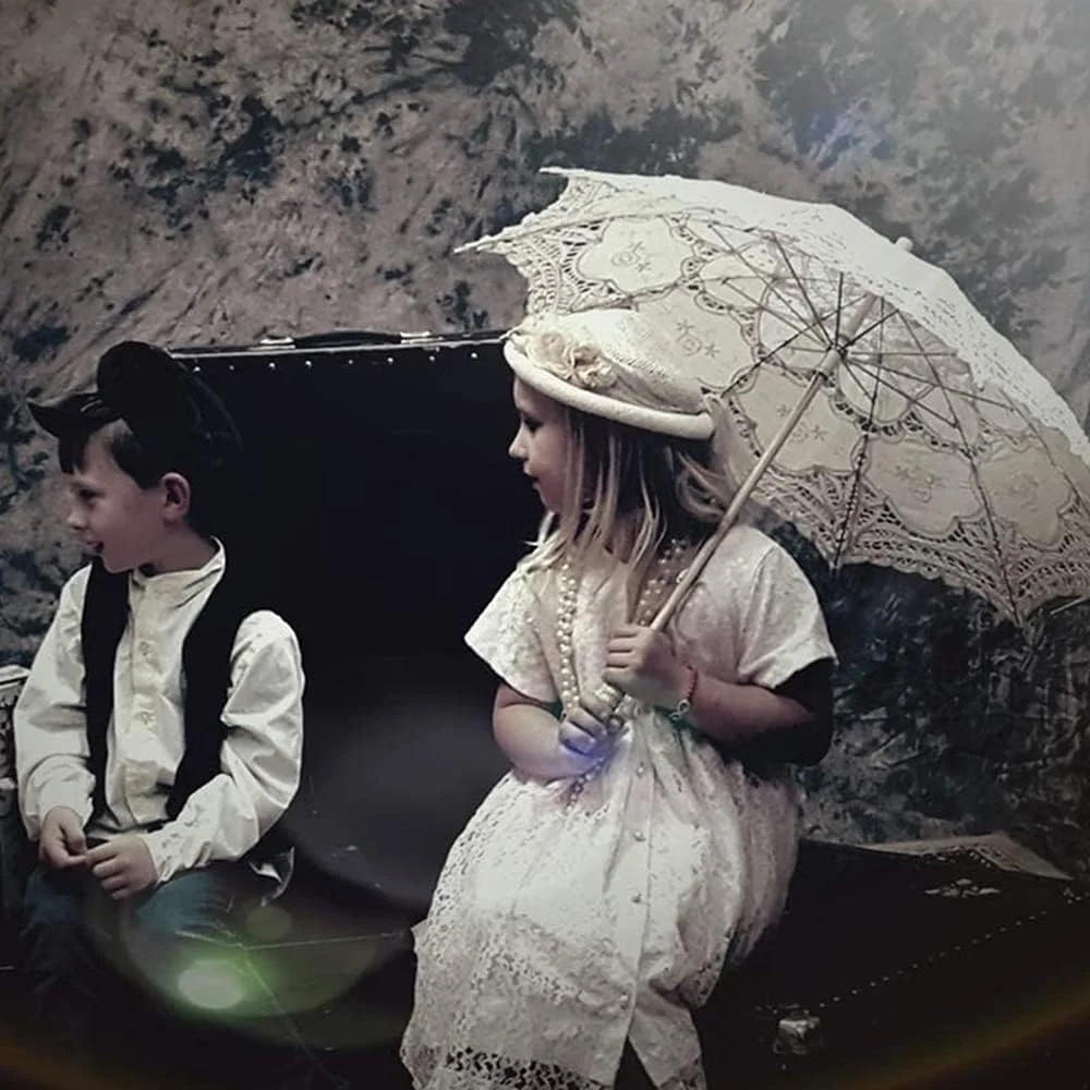 چتر توری، مناسب برای عروسی، تزیینات، عکاسی و مهمانی، سایز بزرگسال - 81 سانتی متر