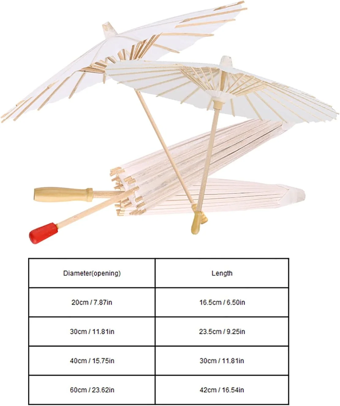 چتر کاغذی، چتر سفید، چتر کاغذی با قطر 60 سانتی متر، چتر کاغذی مناسب جشن عروسی، مسافرت و فعالیت های هنری (قطر 20 سانتی متر) چتر کاغذی، چتر سفید، چتر کاغذی با قطر 60 سانتی متر، چتر کاغذی مناسب جشن عروسی، مسافرت و فعالیت های هنری (قطر 20 سانتی متر)