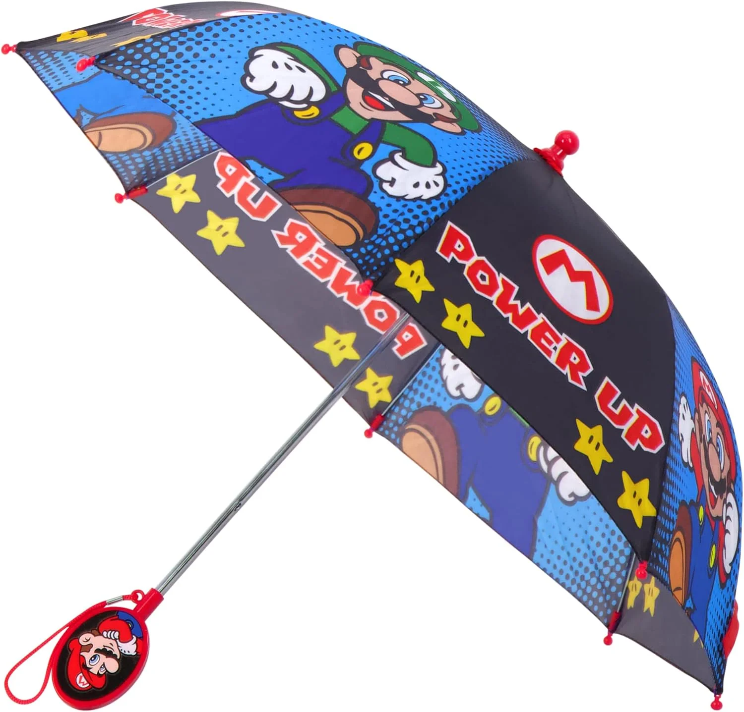 چتر بارانی پسرانه با طرح شخصیت های محبوب نینتندو، ماریو و لوئیجی