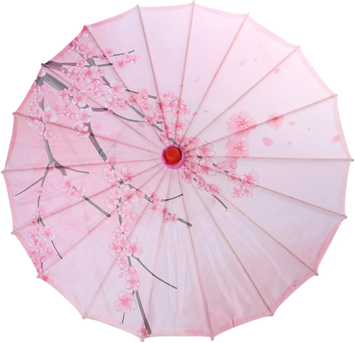 چترهای آفتابی شرقی زیبا با قاب بامبو، چترهای کاغذی روغنی برای عروسی و اجرای نقش، چترهای ابریشمی بامبو