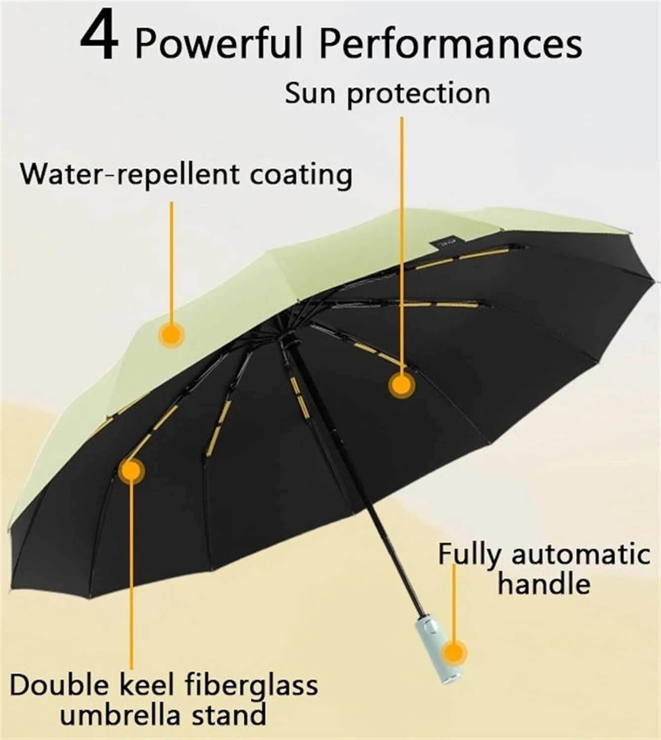 چتر اتوماتیک کامل یونی‌سکس MOTIM، مناسب برای باران و آفتاب، با سایز بزرگ، تقویت‌شده، ضخیم، قابل حمل، چتر کمانی برای محافظت در برابر اشعه ماوراء بنفش، مقاوم در برابر باران شدید و چتر آفتابی ضد باد