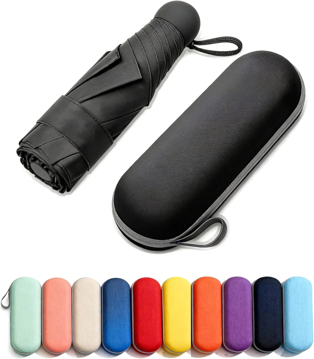 چتر مینی 99 سانتی متری MRTLLOA برای کیف - کوچک، جمع و جور و سبک وزن، محافظت در برابر آفتاب UV، باز/بسته شدن دستی، چتر جیبی ضروری برای سفر (زنانه/مردانه/بچه گانه) چتر مینی 99 سانتی متری MRTLLOA برای کیف - کوچک، جمع و جور و سبک وزن، محافظت در برابر آفتاب UV، باز/بسته شدن دستی، چتر جیبی ضروری برای سفر (زنانه/مردانه/بچه گانه)