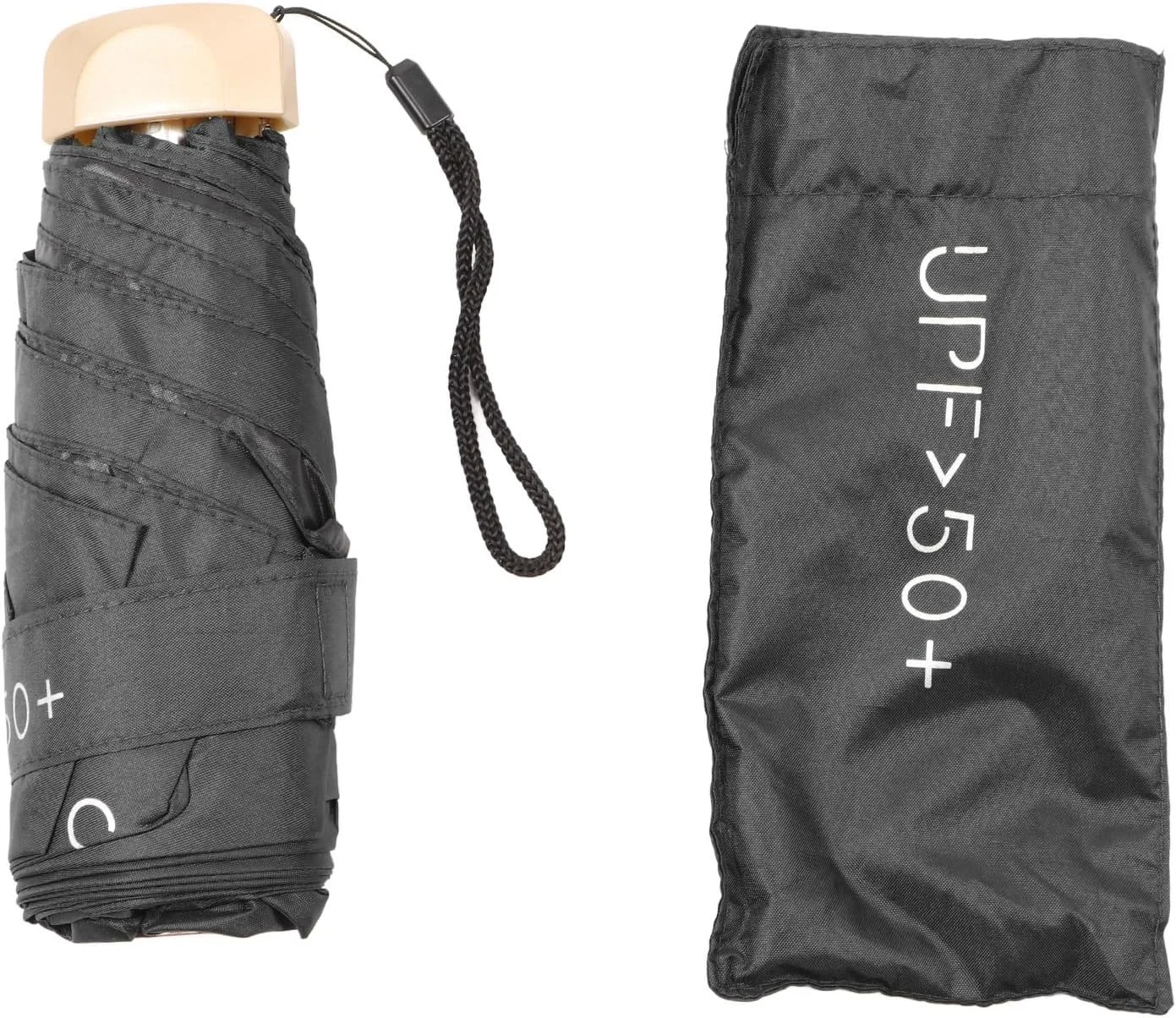 چتر تاشو مسافرتی Fafeicy، چتر جیبی ضد آفتاب، مناسب برای روزهای آفتابی و بارانی، ایده آل برای مسافرت و استفاده در فضای باز