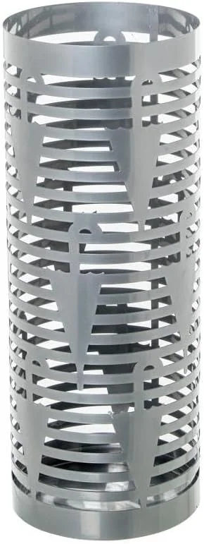 جای چتر فلزی گرد نقره ای DRW، ۴۹x۱۹x۱۹ سانتی متر