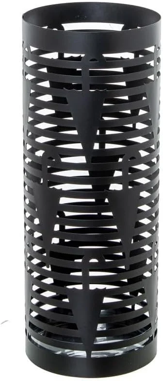 چتر فلزی گرد مشکی DRW، ۴۹x۱۹x۱۹ سانتی متر