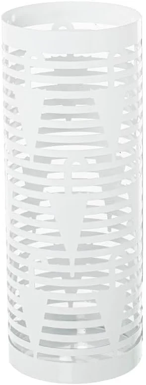 چتر فلزی گرد سفید DRW، ۴۹x۱۹x۱۹ سانتی متر