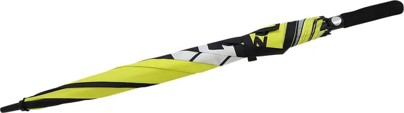 چتر مسابقه ای D’cor Visuals – طراحی زرد، مشکی، سفید، چتر بزرگ مناسب فضای باز برای آفتاب و باران، سازگار با سوزوکی