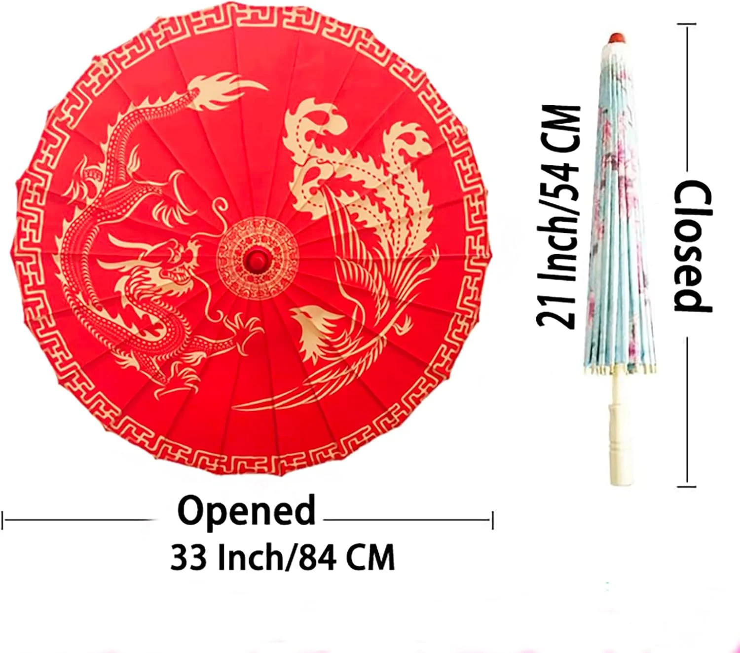 چتر دست ساز روغنی بامبو ابریشمی، چتر رقص کلاسیک هنری چینی ژاپنی طرح شکوفه آلو برای مهمانی های عروسی، عکاسی، لباس، تزئینات و سایر رویدادها