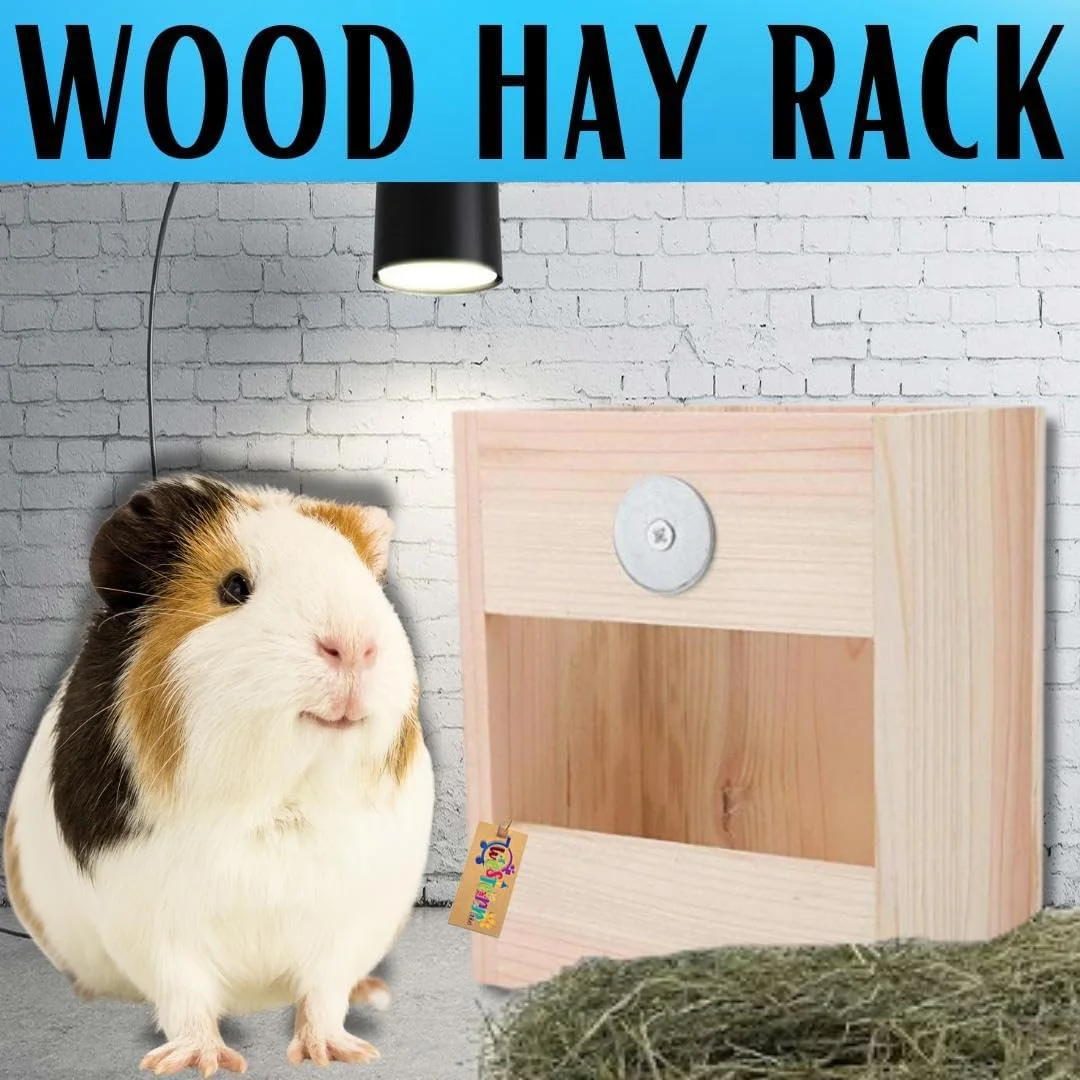 قفس چوبی دوران وسترن، قفس یونجه، خوراک دهنده علف، نگهدارنده برای خرگوش، خوکچه هندی، راسو