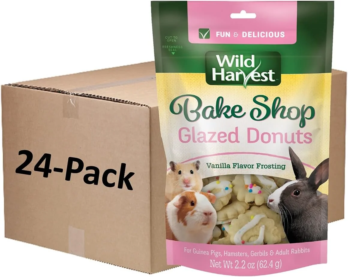 خوراک و تشویقی های خوراکی منحصر به فرد وایلد هاروست برای خوکچه هندی، همستر، جربیل و خرگوش بالغ، 24 عدد