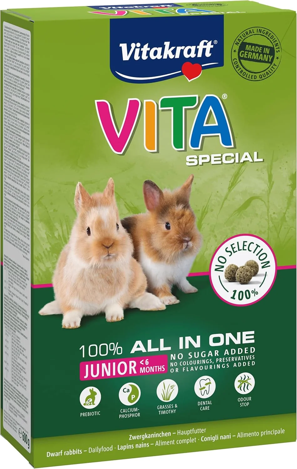 غذای خرگوش ویتاکرافت جونیور 600 گرم