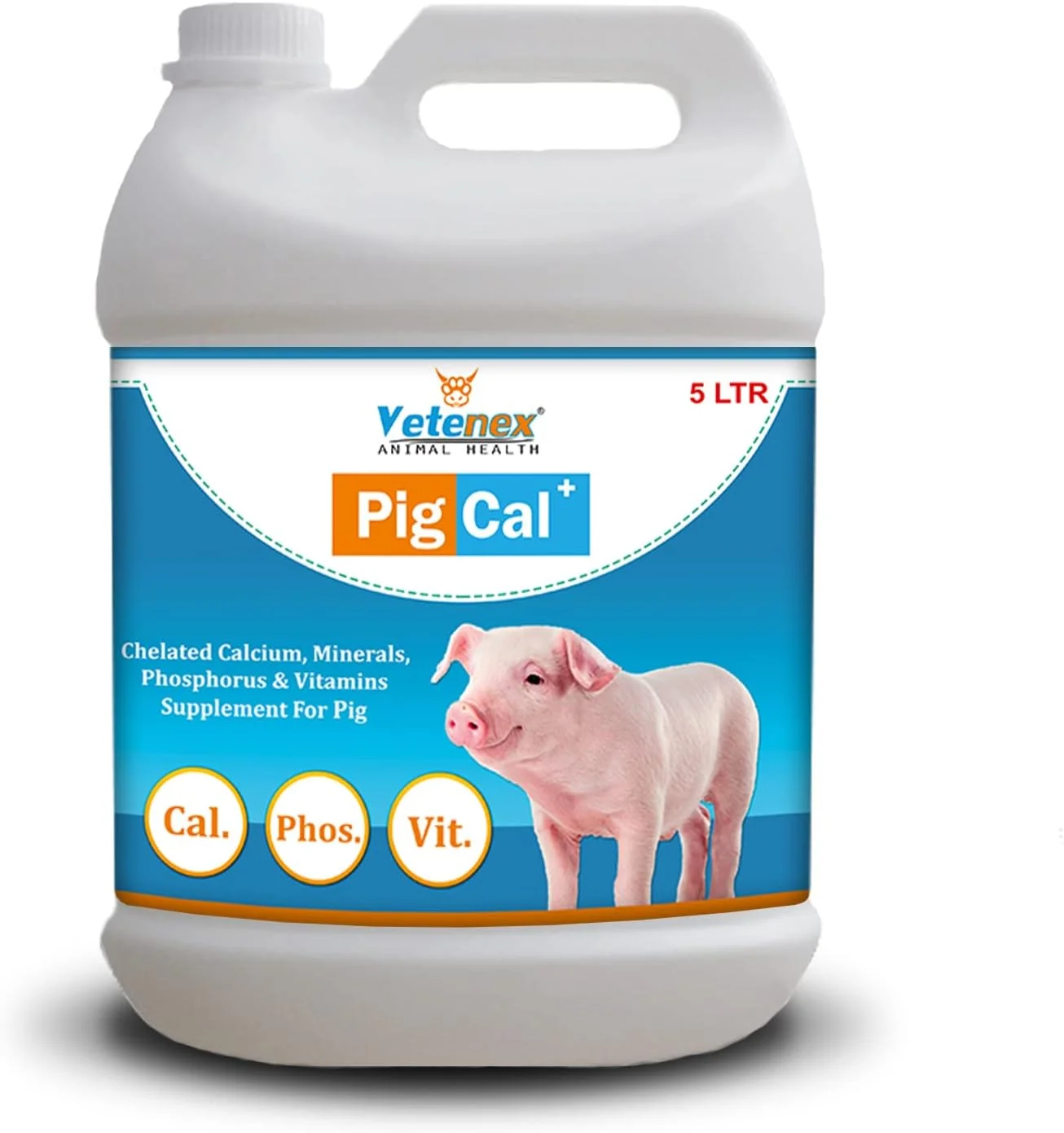 مکمل کلسیم خوک - مکمل کلسیم برای خوک، خوکچه و خوکداری - 5 لیتر