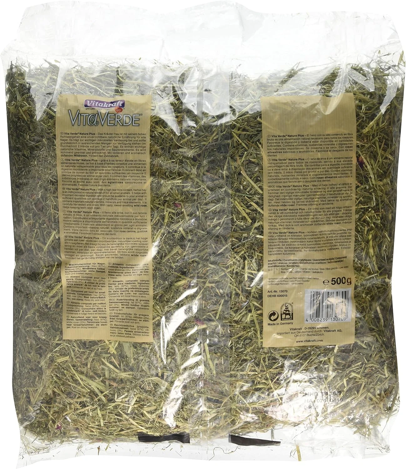 یونجه ویتا ورده و گل رز وحشی 500 گرمی