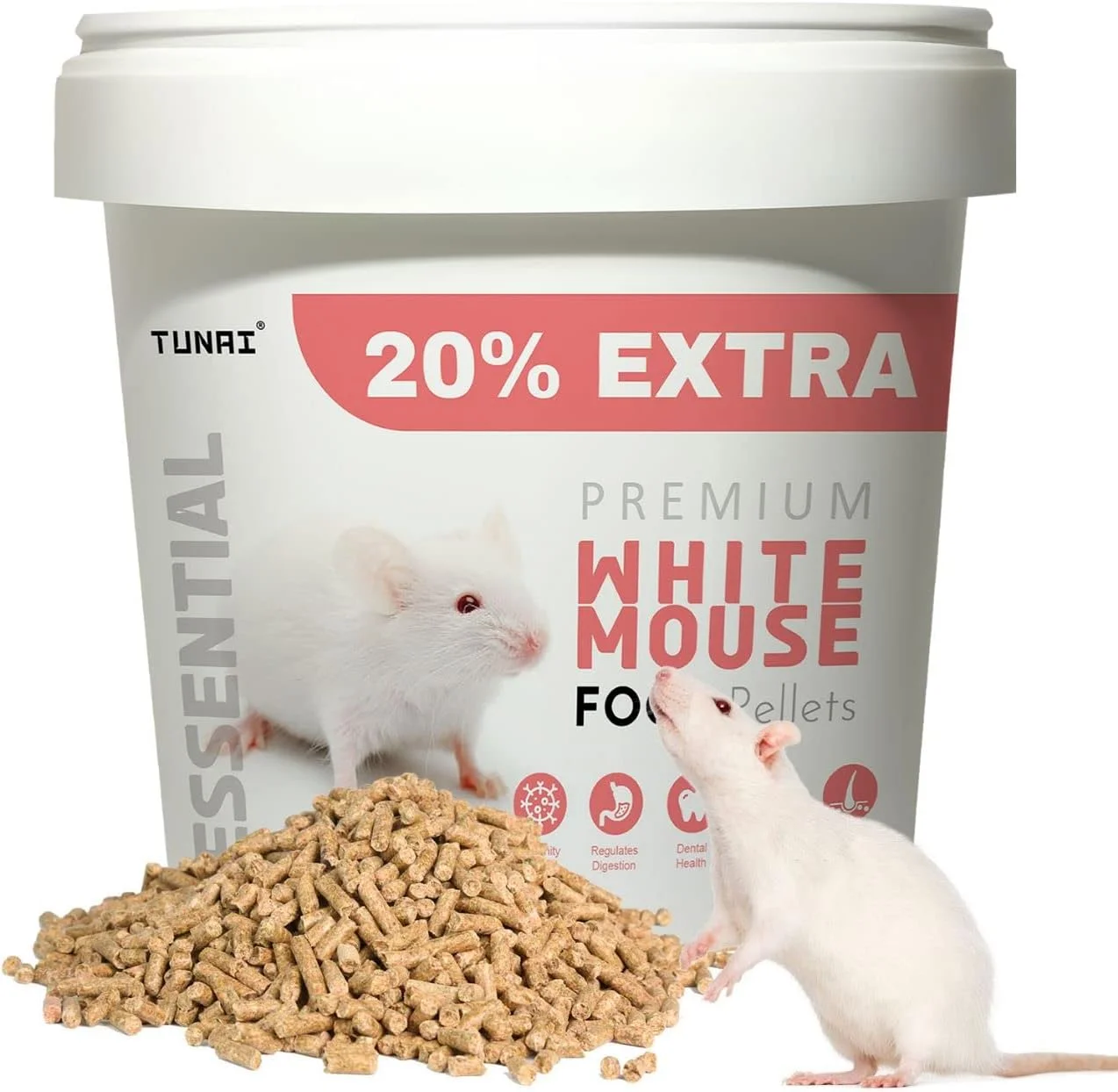 دانه‌های غذای ضروری توناای برای موش سفید (دانه‌های غذا، 500 گرم)