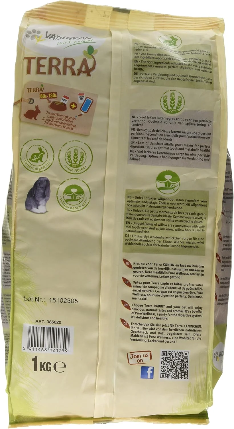 وادیگران ترا جونیور و خرگوش کوتوله ۱ کیلوگرم