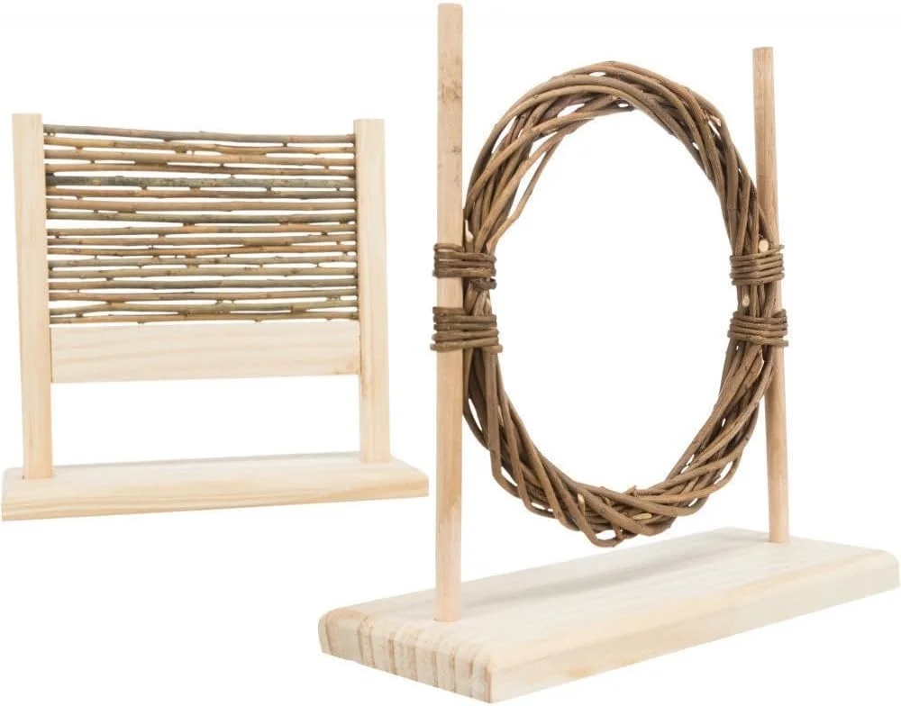 ست چابکی تریکسی با مانع و حلقه - قهوه ای/28X26X12CM