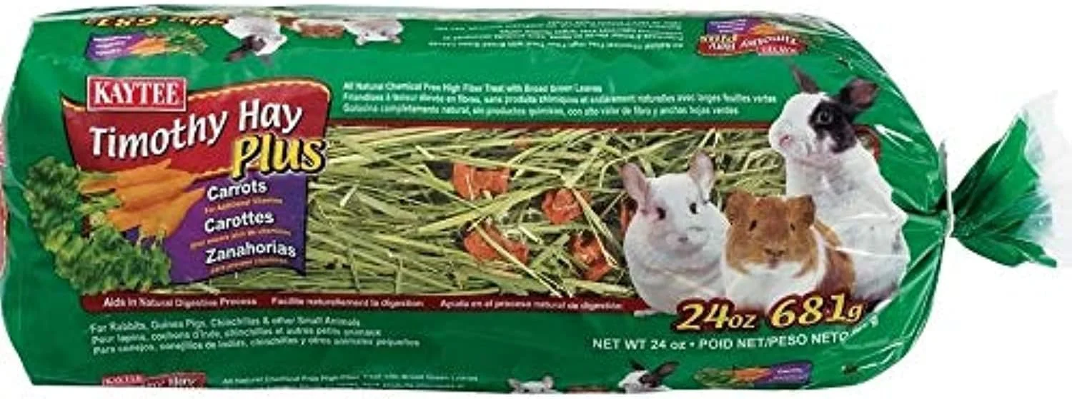 یونجه تیموتی به همراه هویج برای حیوانات کوچک - 6 بسته 24 اونسی