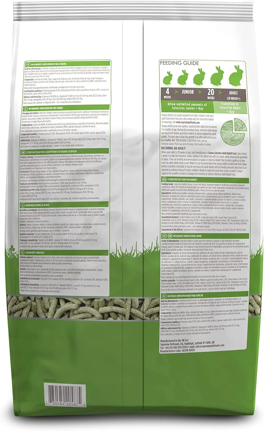غذای خرگوش جوان ساینس سلکتیو سوپریم پت فودز - 4 پوند