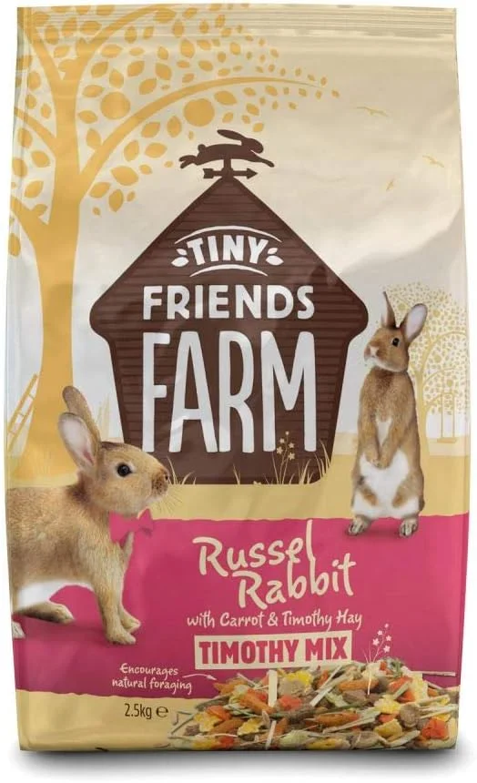 غذای کامل ممتاز خرگوش راسل Supreme Petfoods با طعم هویج و تره فرنگی ۴ بسته ۲.۵ کیلوگرمی (۱۰۰۰۰ گرم)