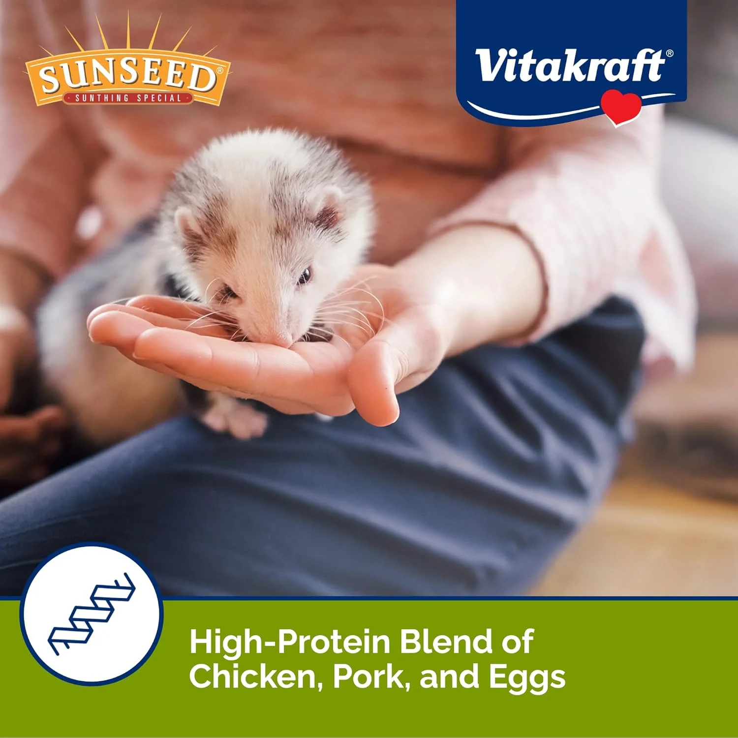 غذای کامل و مقوی سنجاب Vita Prima Sunseed، پروتئین بالا، 1.36 کیلوگرم، بسته 2 عددی