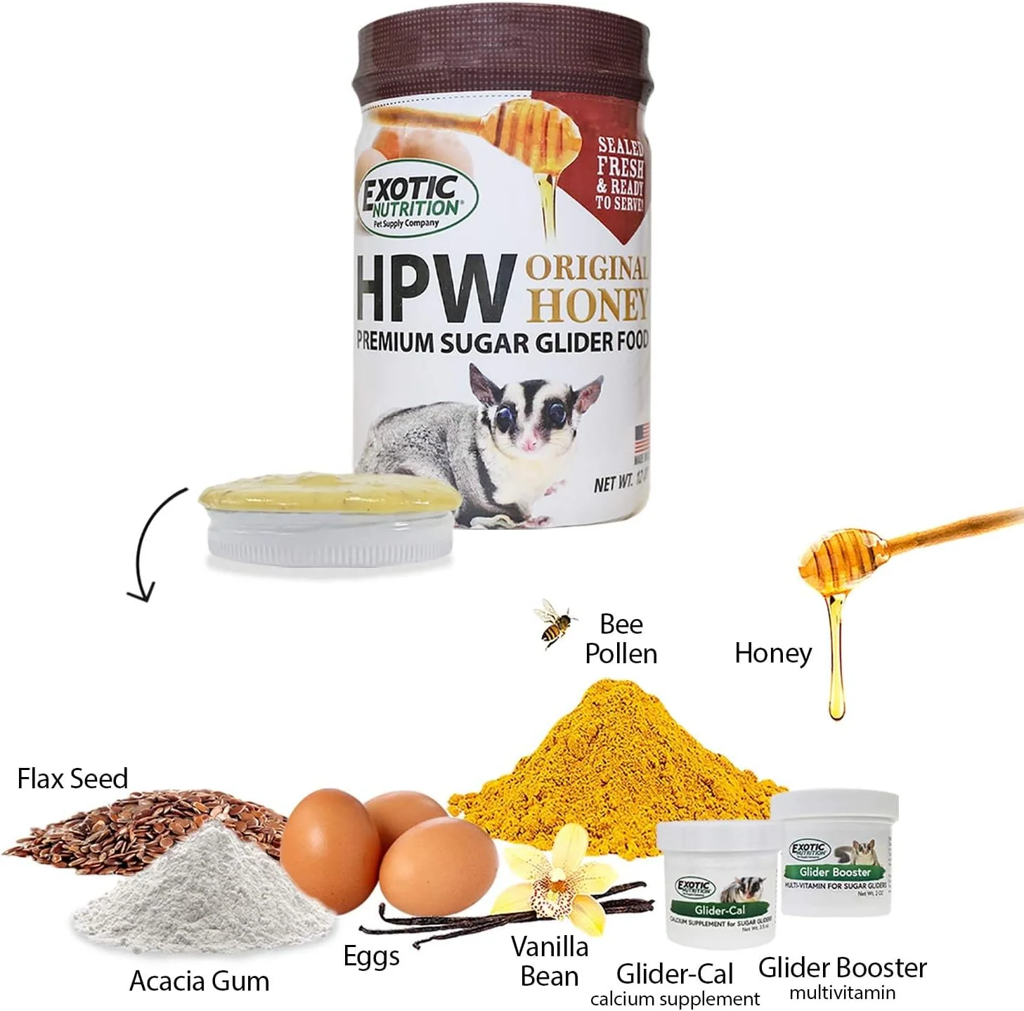 غذای اصلی سنجاب پرنده اچ پی دبلیو - 340 گرم