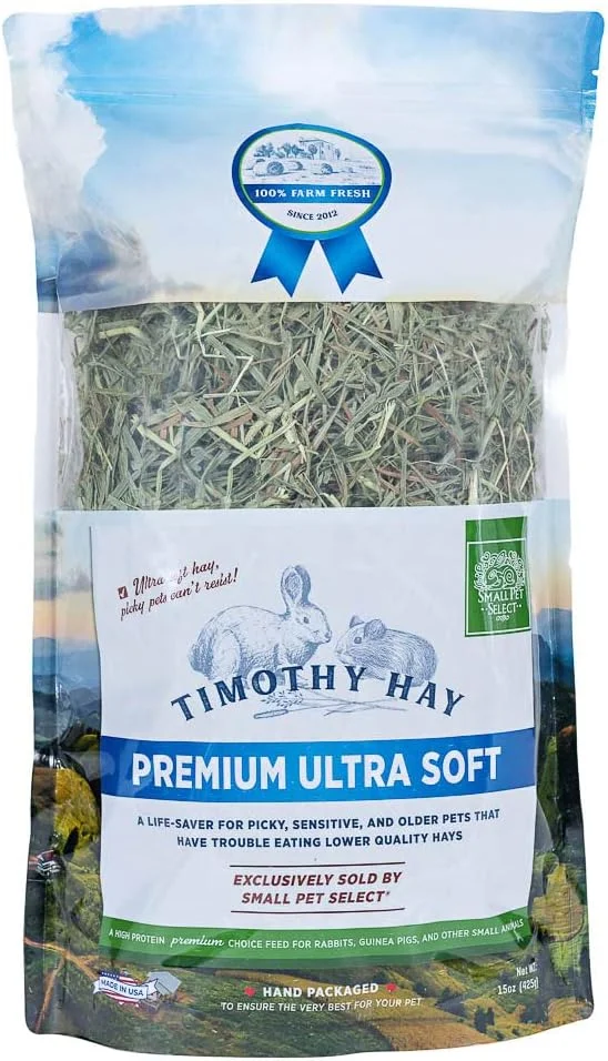 یونجه تیموتی فوق العاده نرم ممتاز Small Pet Select، مناسب خرگوش، خوکچه هندی، چینچیلا، 425 گرم